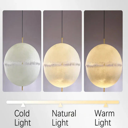 Classic Copper Sphere Pendant Lamp Chandelier