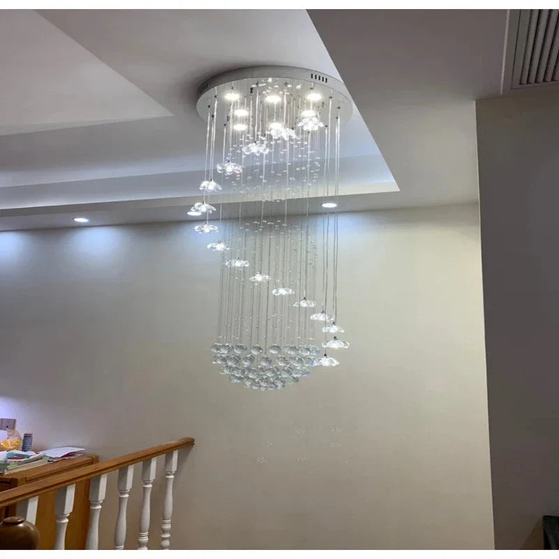 Lonas Large Foyer Crystal Chandelier
