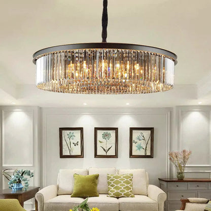 Lucinda Black Crystal Chandelier