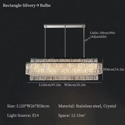 Luxury Linear Krsystal Chandelier