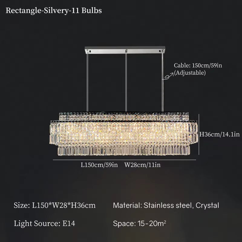Luxury Linear Krsystal Chandelier
