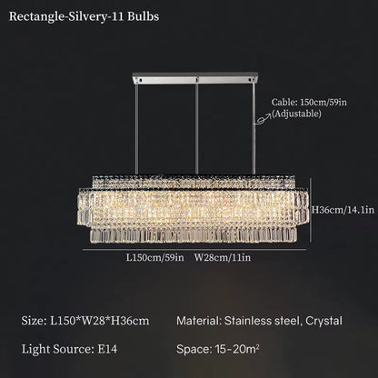 Luxury Linear Krsystal Chandelier