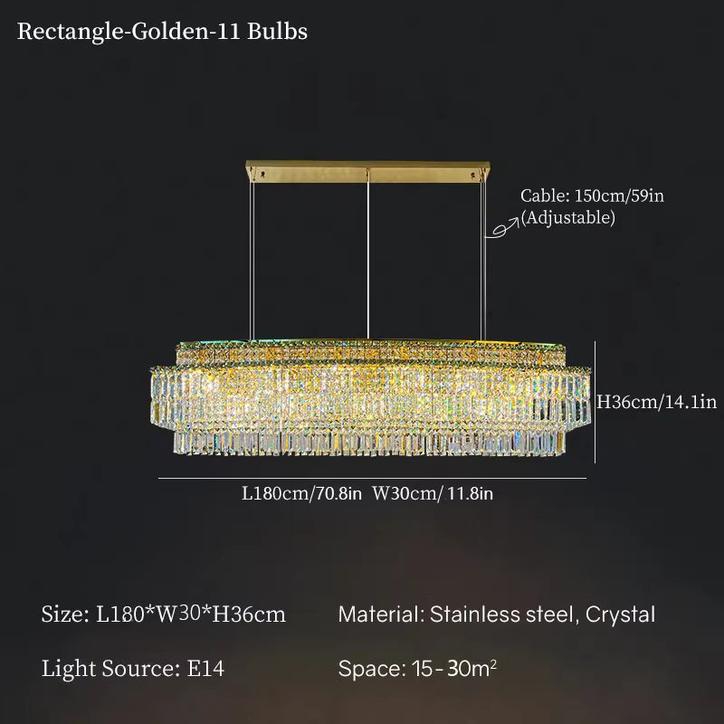 Luxury Linear Krsystal Chandelier
