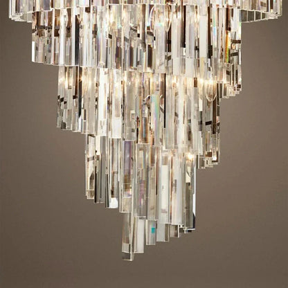 Luxury Tiered Crystal Chandelier for Foyer