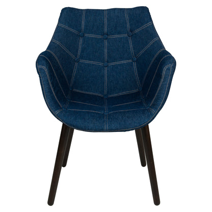 Hugo Tufted Denim Lounge Chair