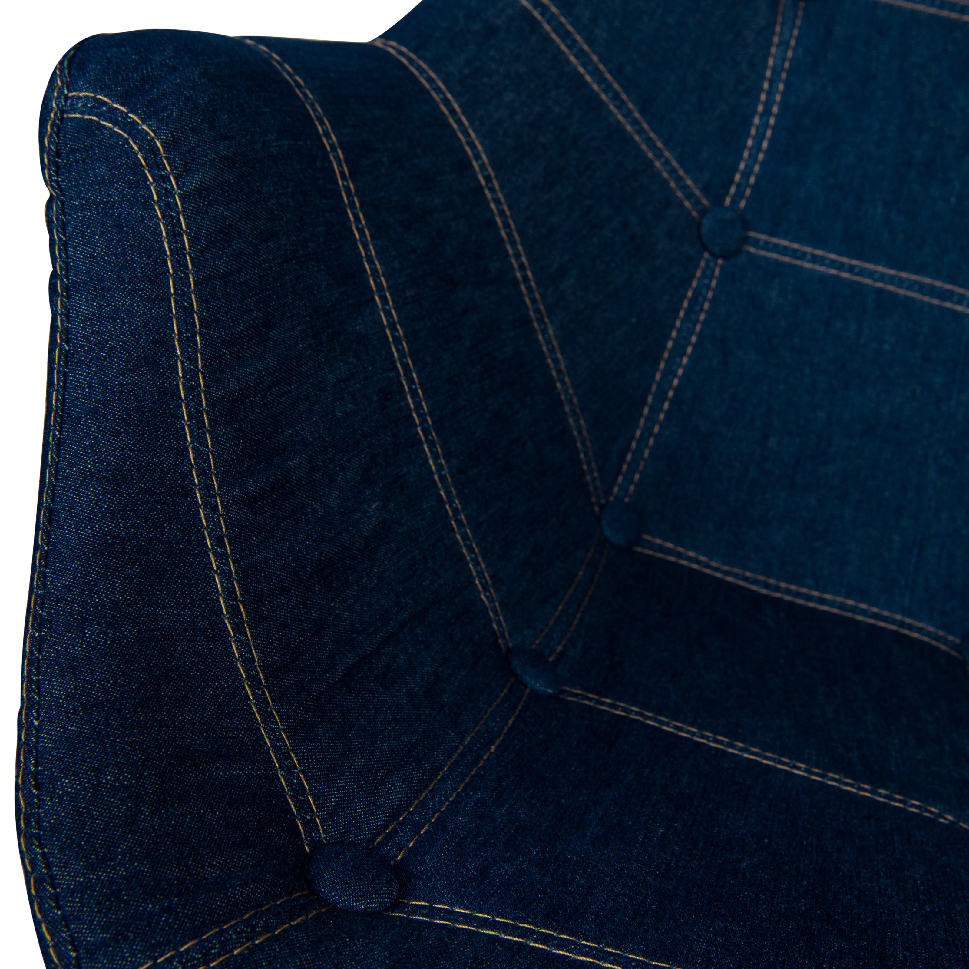 Hugo Tufted Denim Lounge Chair