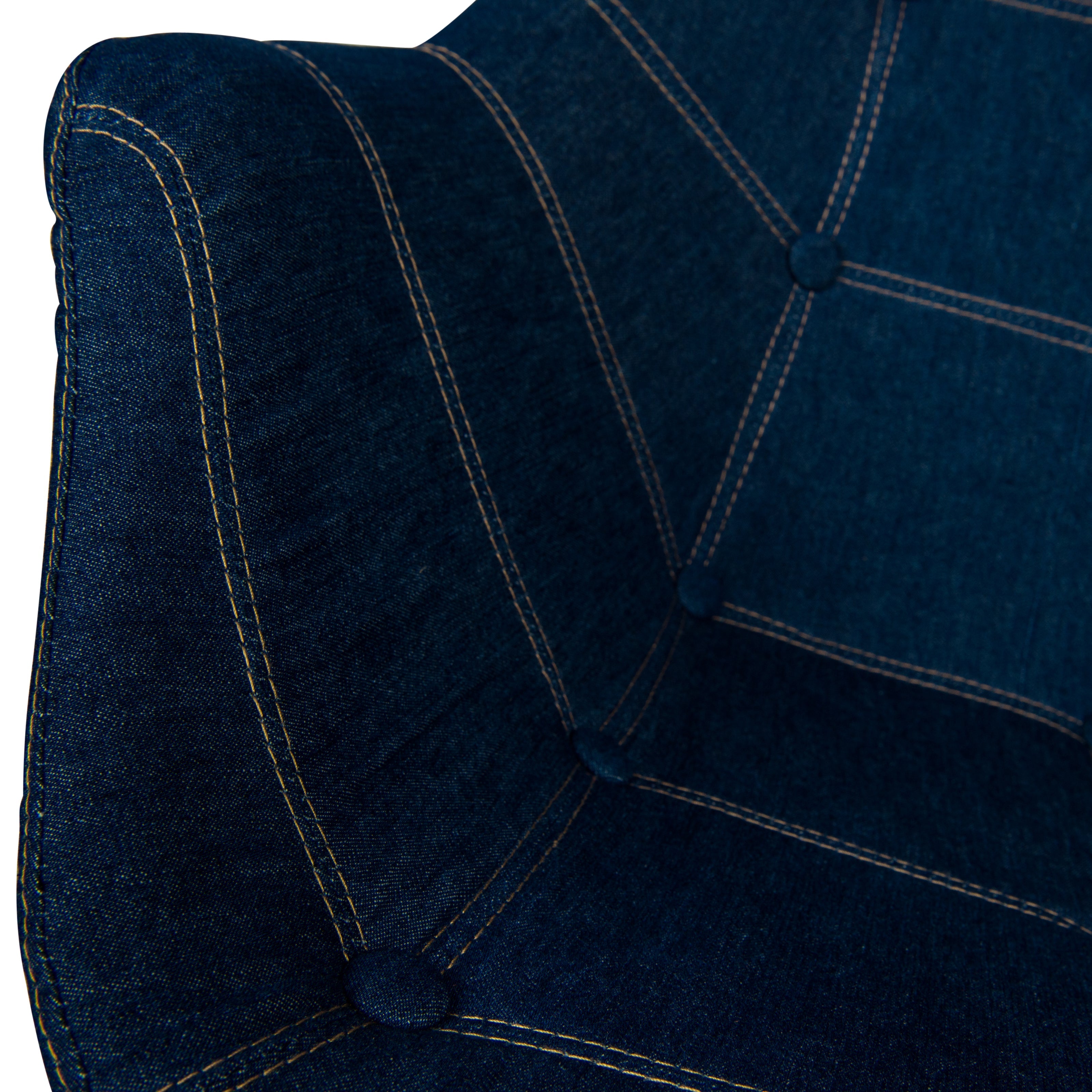 Hugo Tufted Denim Lounge Chair - Set of 4