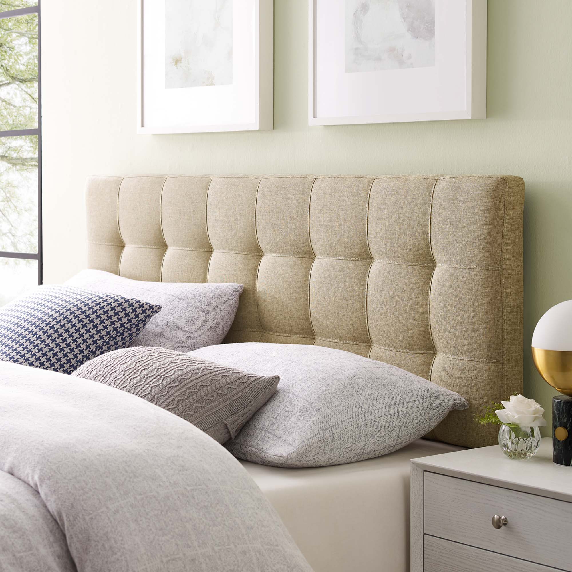 Lily Queen Upholstered Fabric Headboard