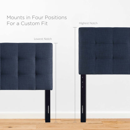 Lily King Upholstered Fabric Headboard