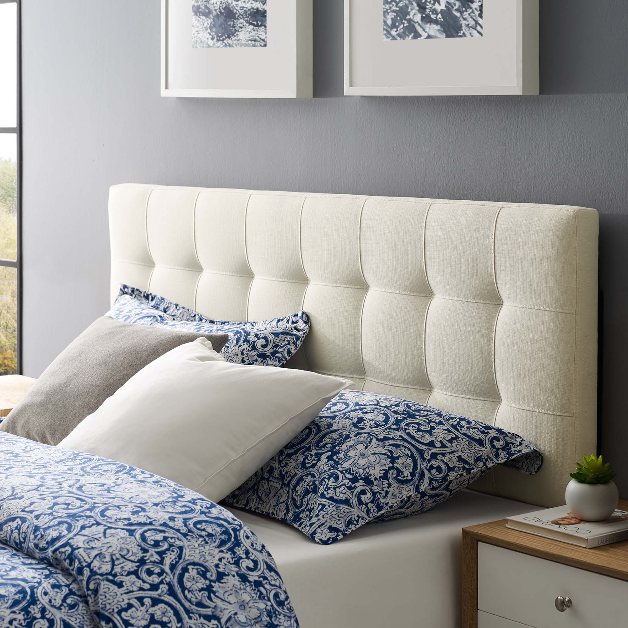 Lily Full Upholstered Fabric Headboard