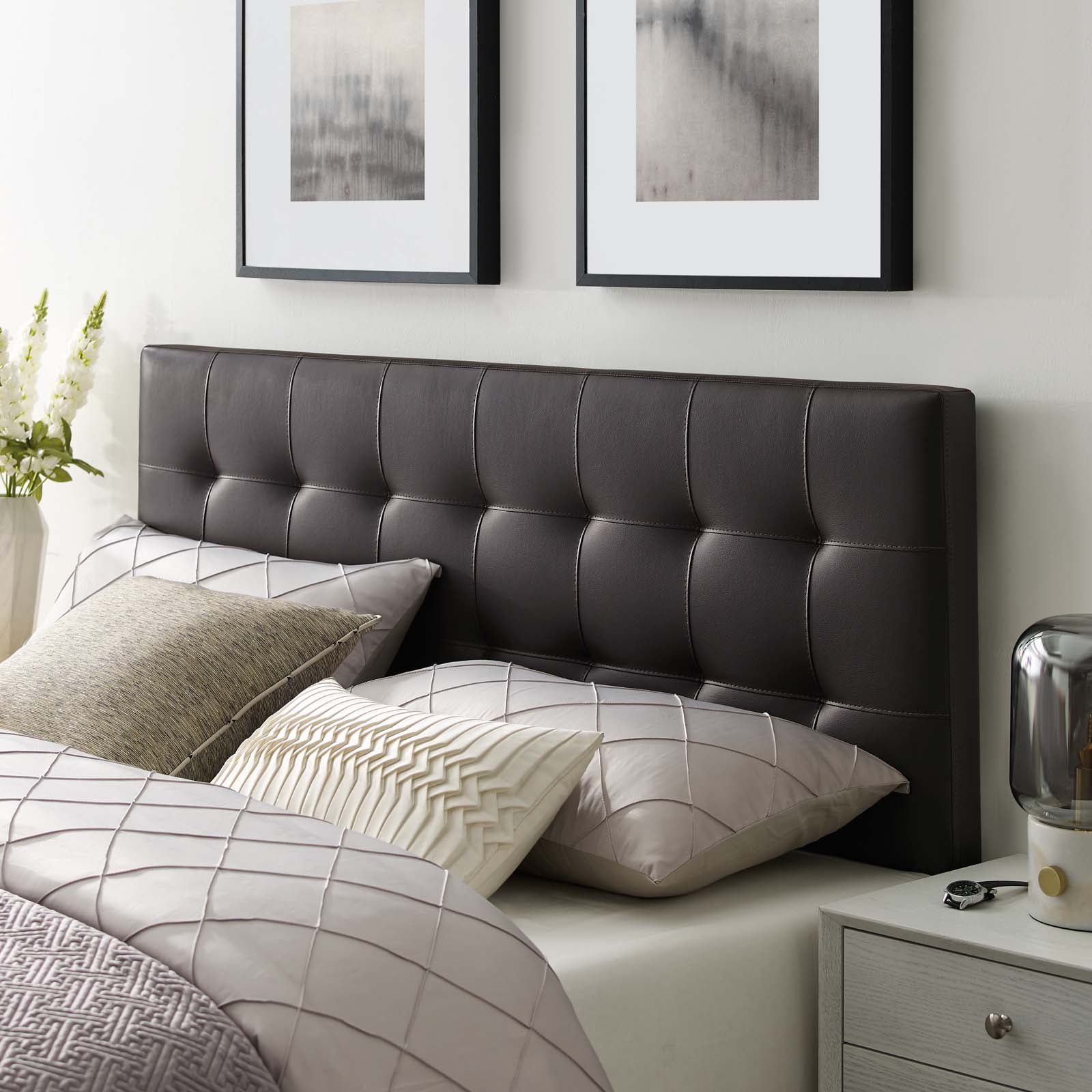 Lily Full Upholstered Vinyl Headboard