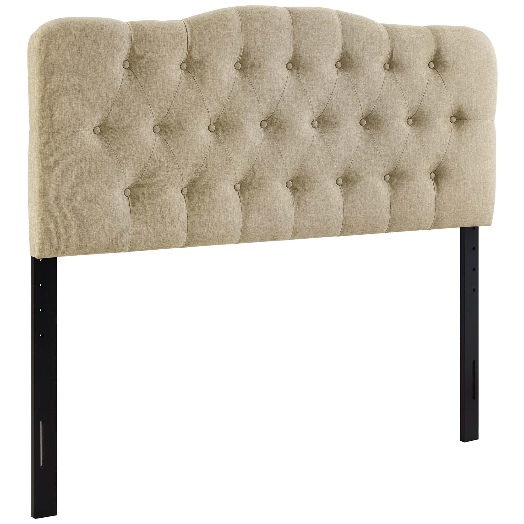 Annabel Queen Upholstered Fabric Headboard