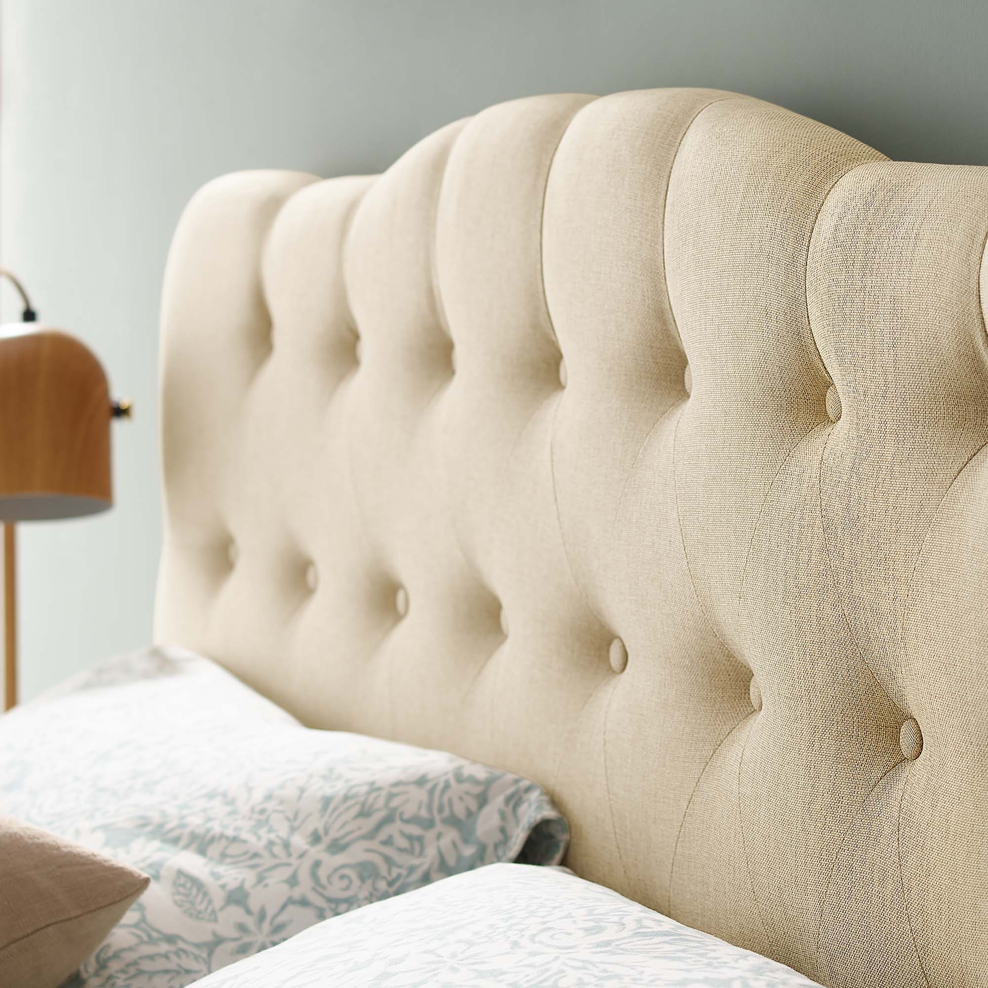 Annabel Queen Upholstered Fabric Headboard