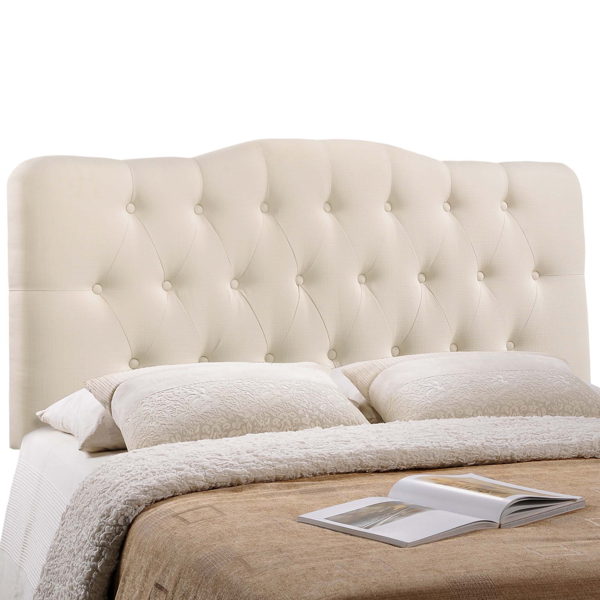 Annabel Full Upholstered Fabric Headboard