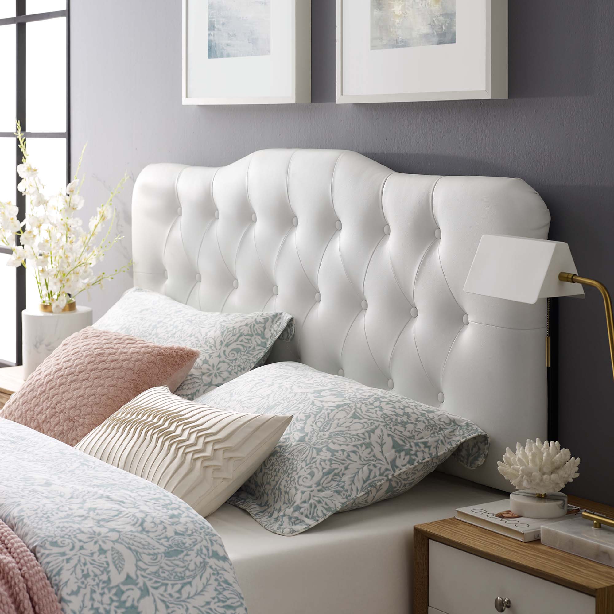 Annabel Full Upholstered Vinyl Headboard