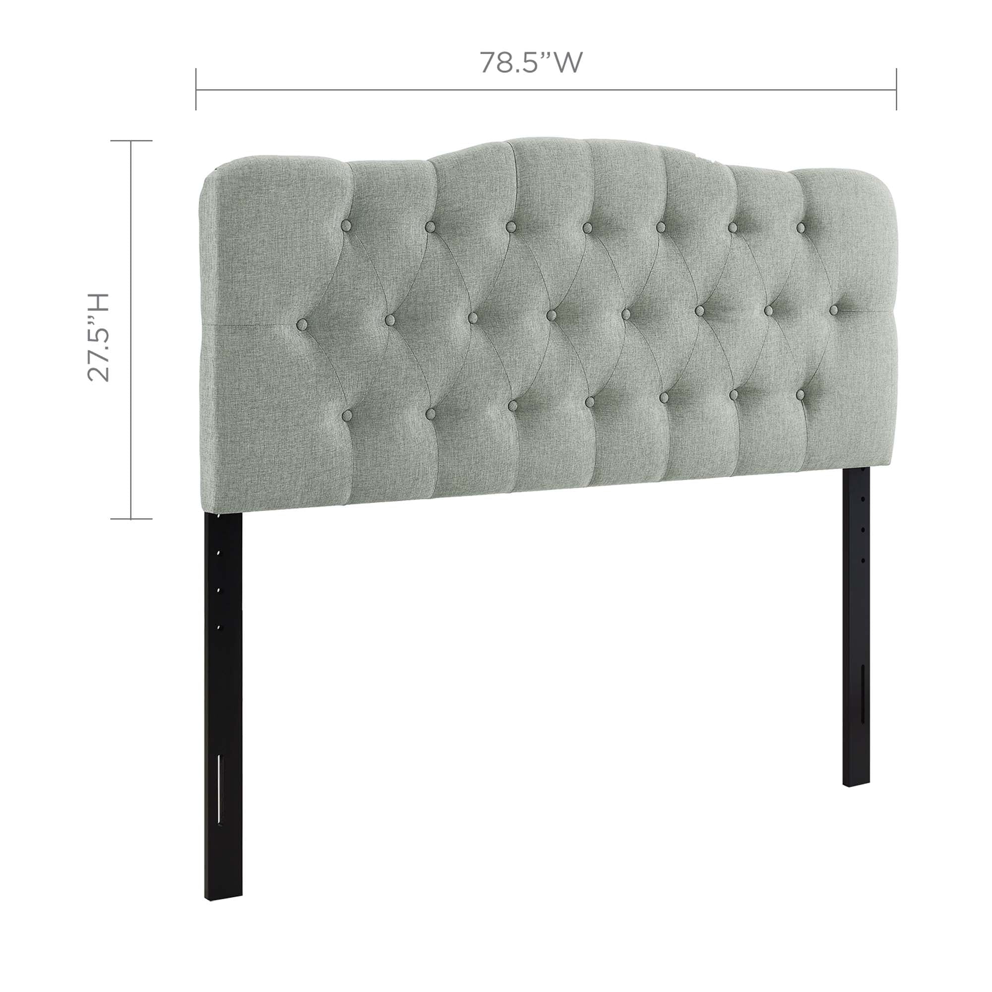 Annabel King Upholstered Fabric Headboard