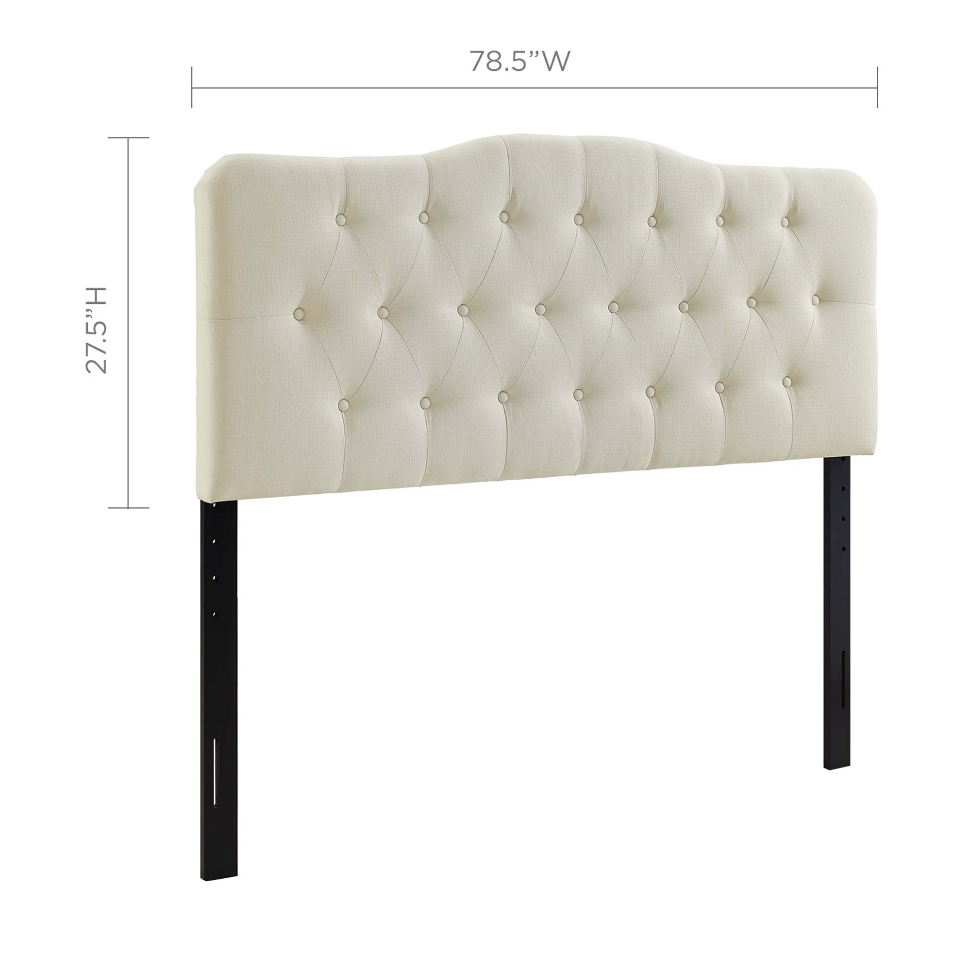 Annabel King Upholstered Fabric Headboard