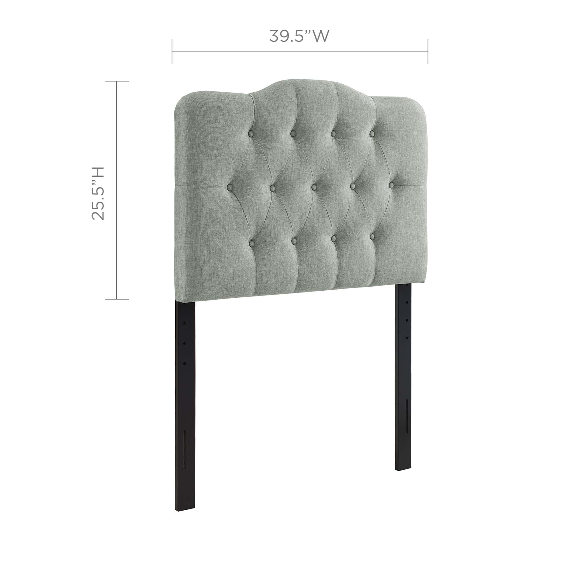 Annabel Twin Upholstered Fabric Headboard