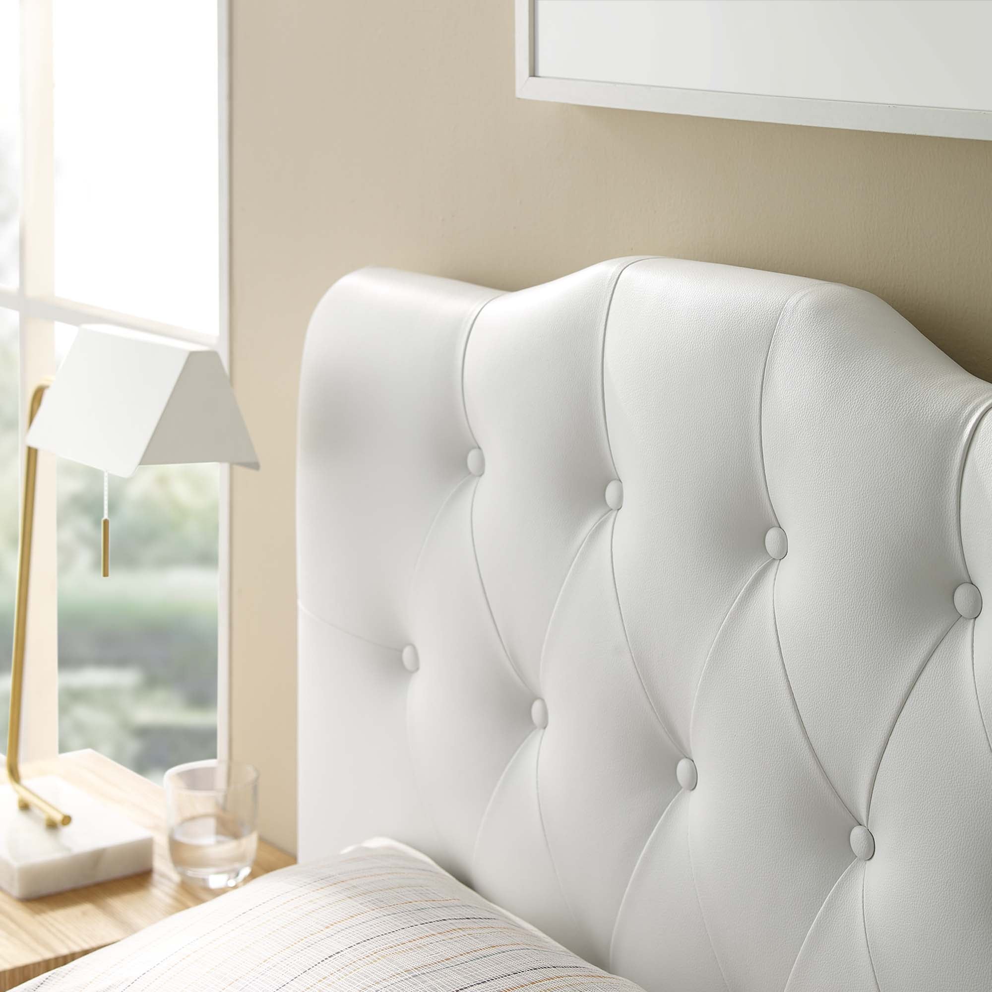 Annabel Twin Upholstered Vinyl Headboard