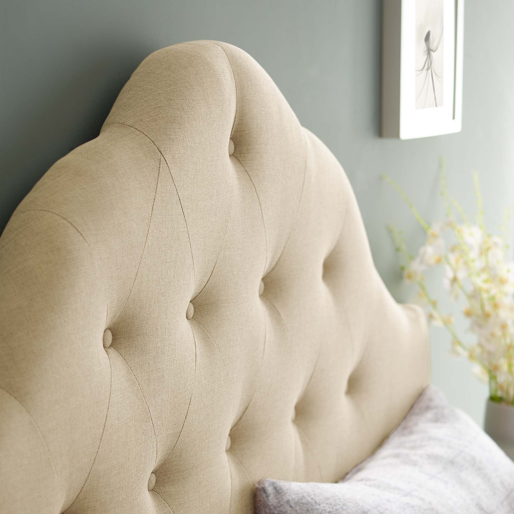 Sovereign Queen Upholstered Fabric Headboard