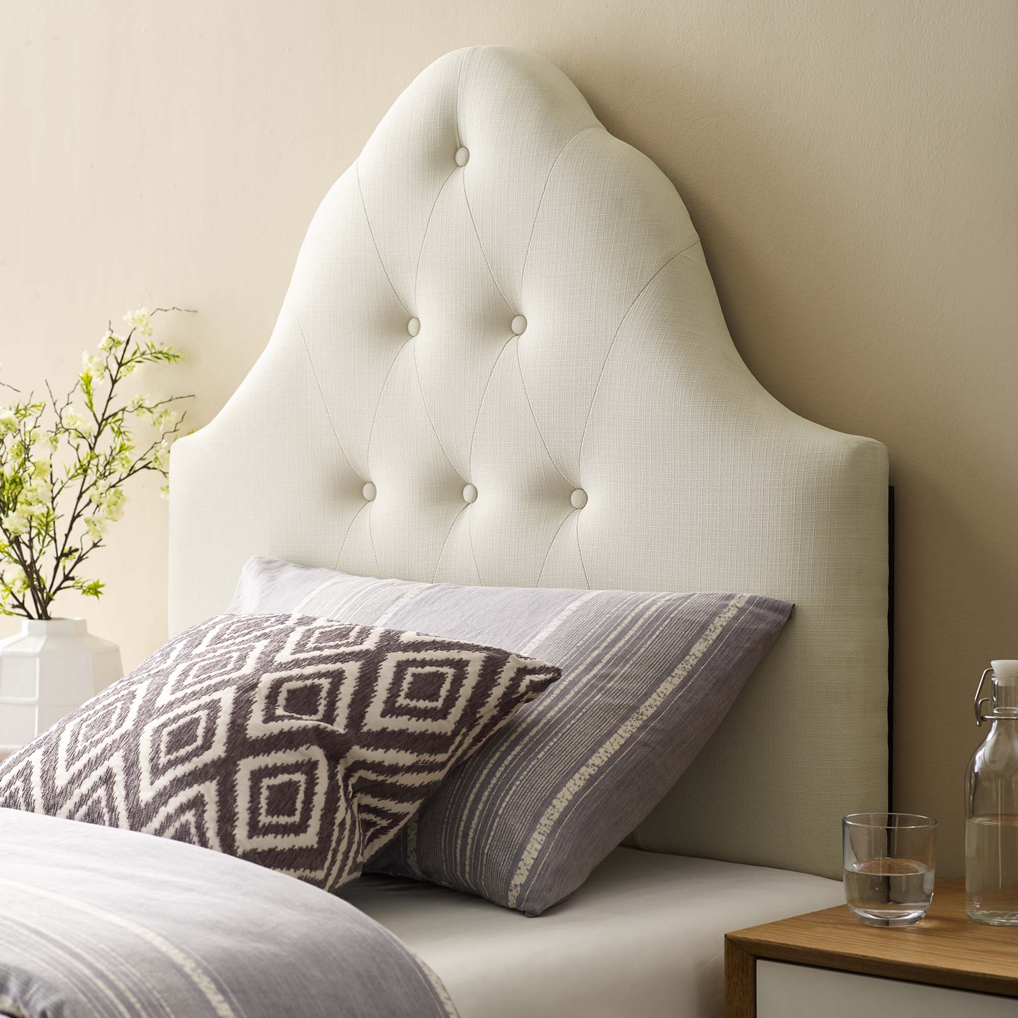 Sovereign Twin Upholstered Fabric Headboard