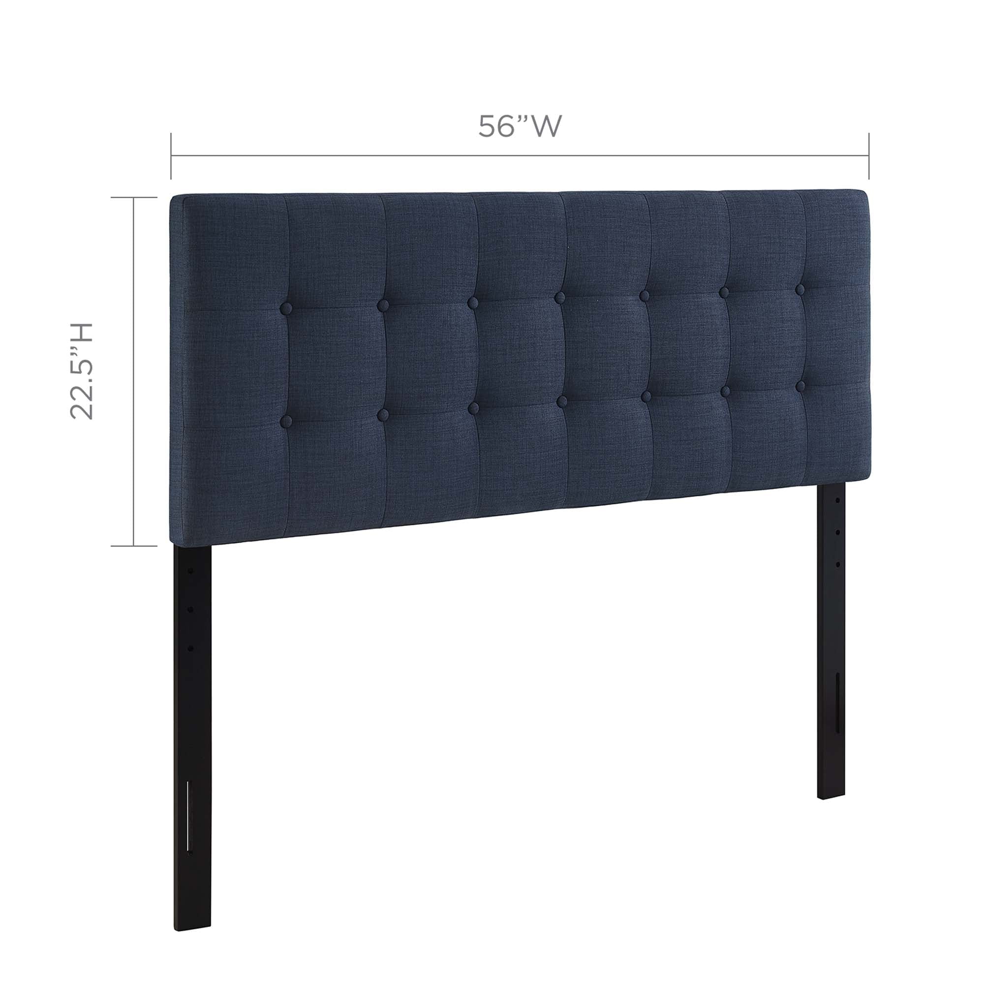 Emily Full Upholstered Fabric Headboard