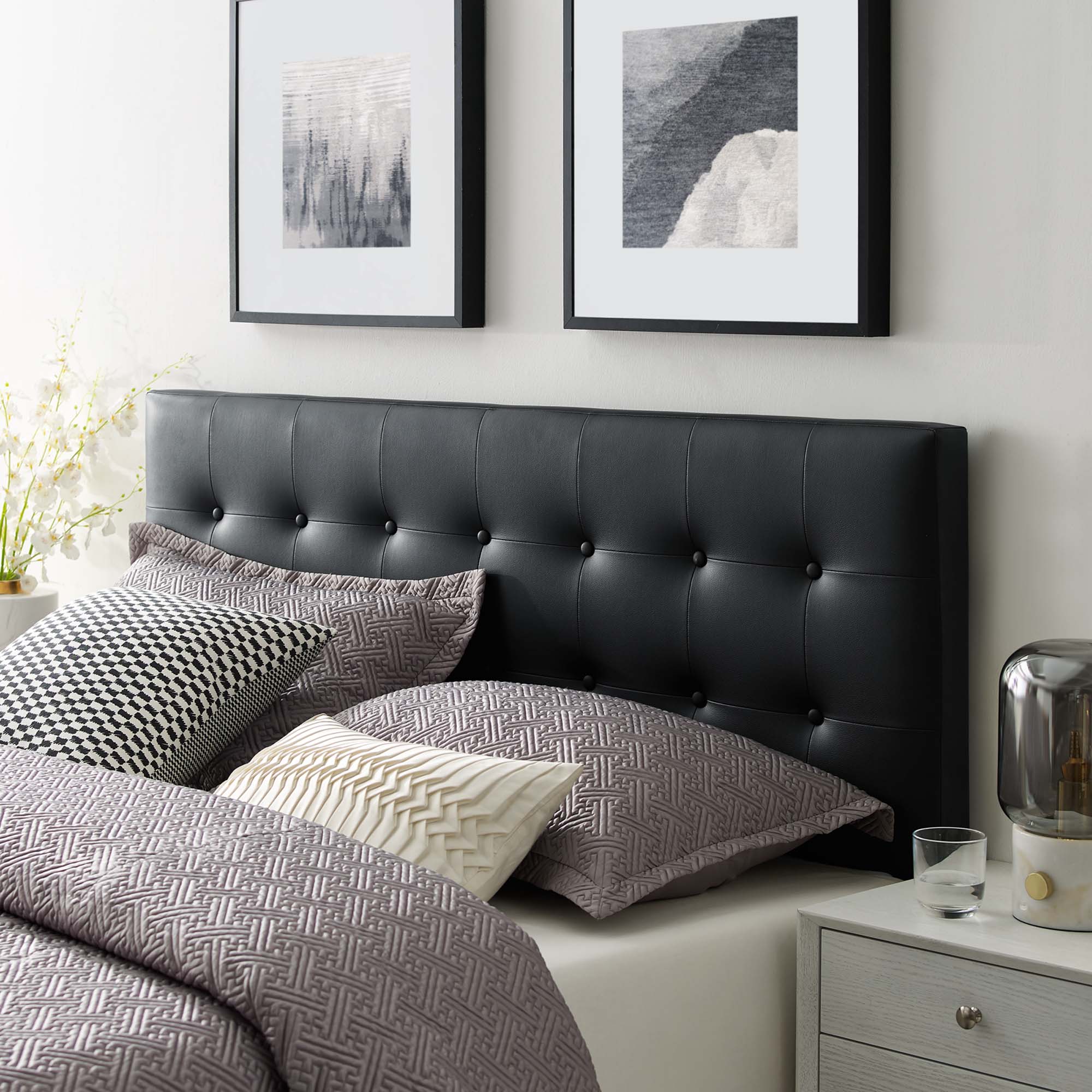 Emily Full Upholstered Vinyl Headboard