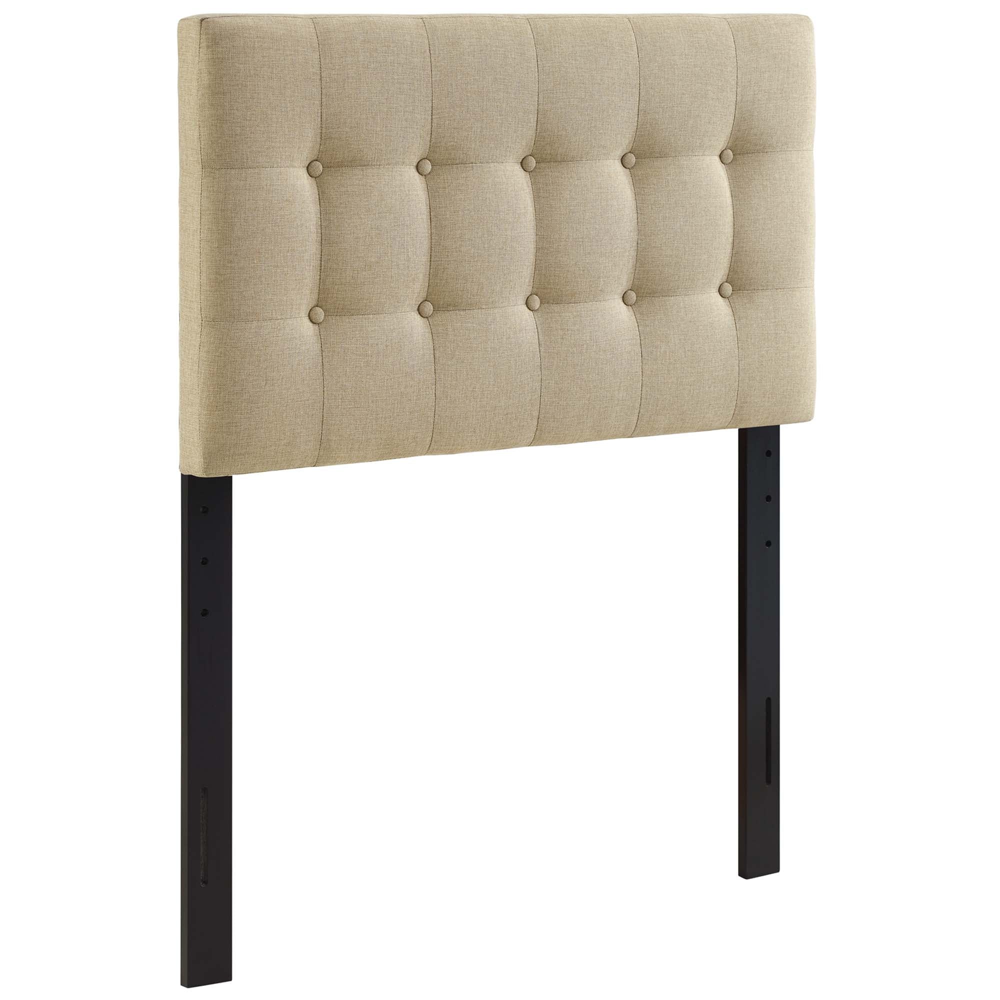 Emily Twin Upholstered Fabric Headboard