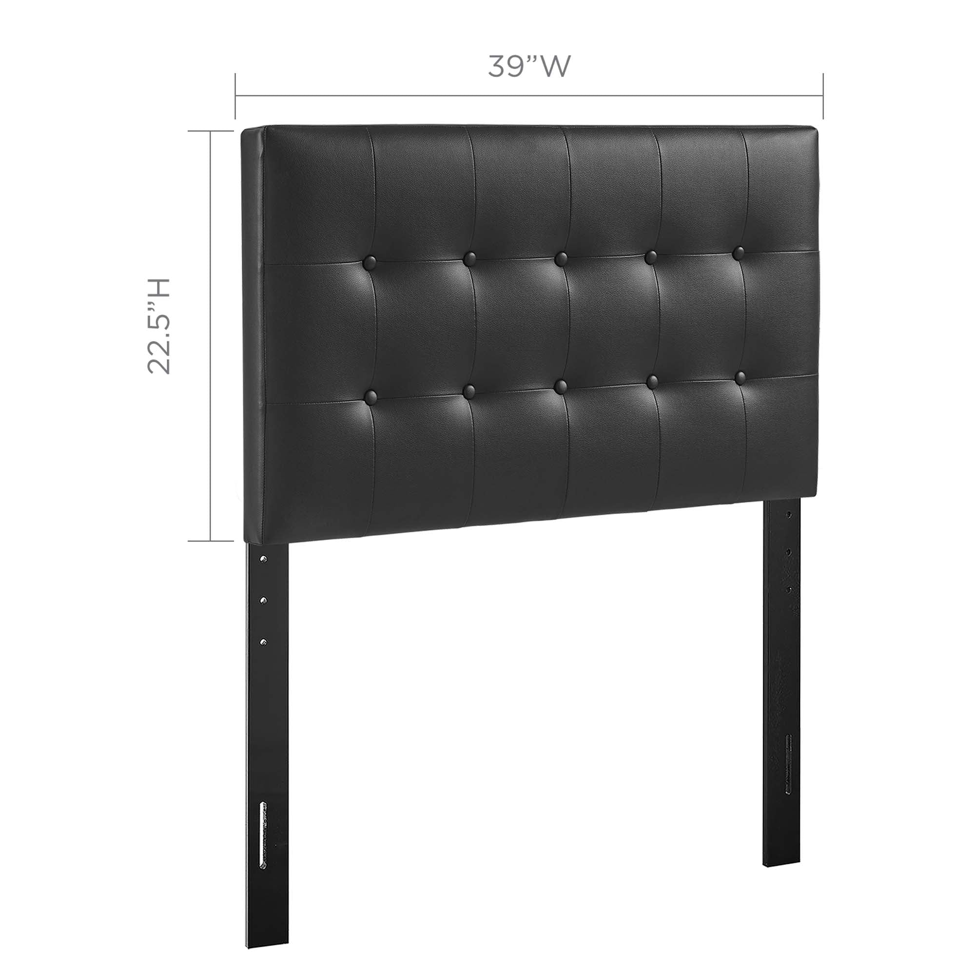 Emily Twin Upholstered Vinyl Headboard