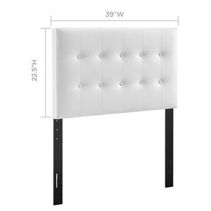 Emily Twin Upholstered Vinyl Headboard