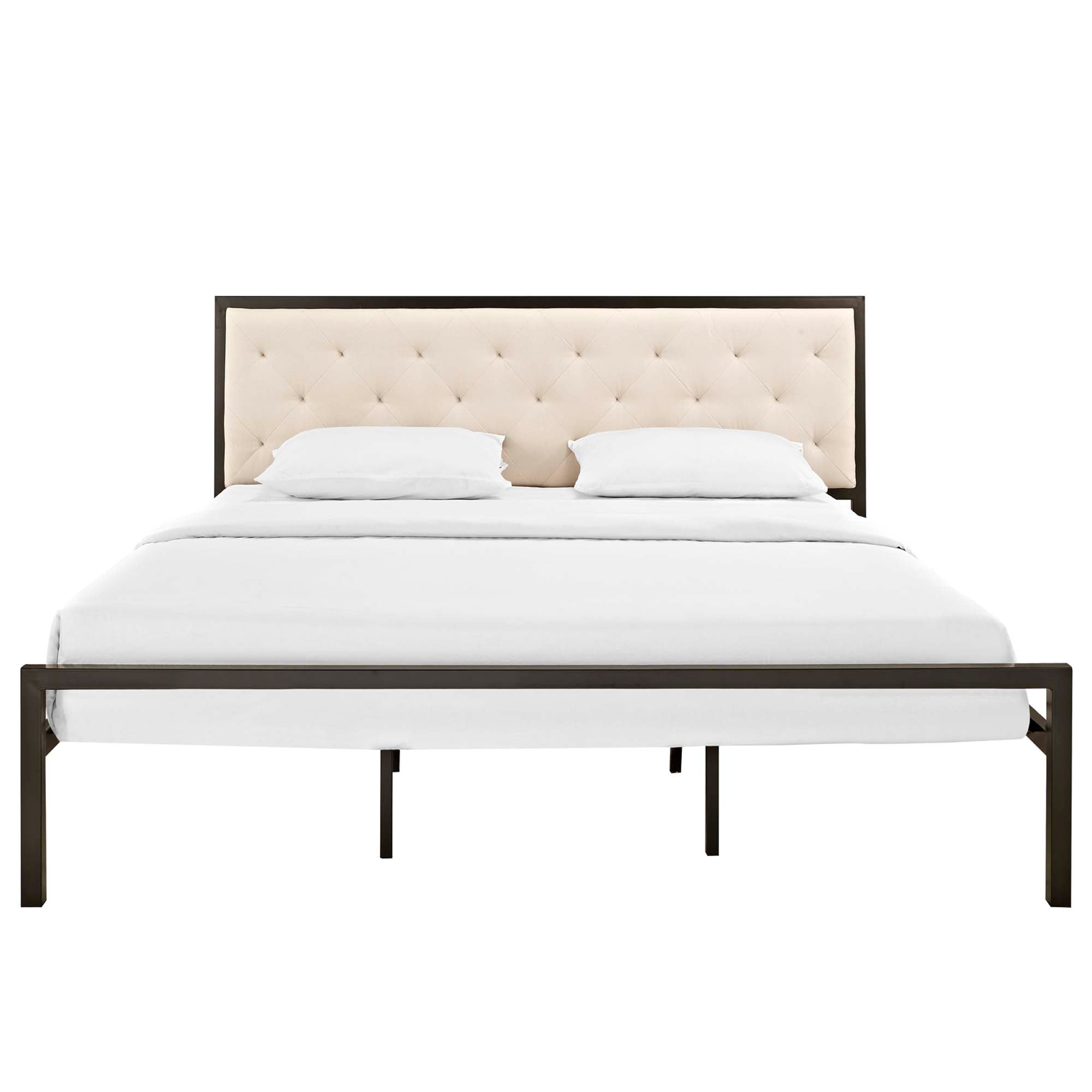 Mia King Fabric Bed