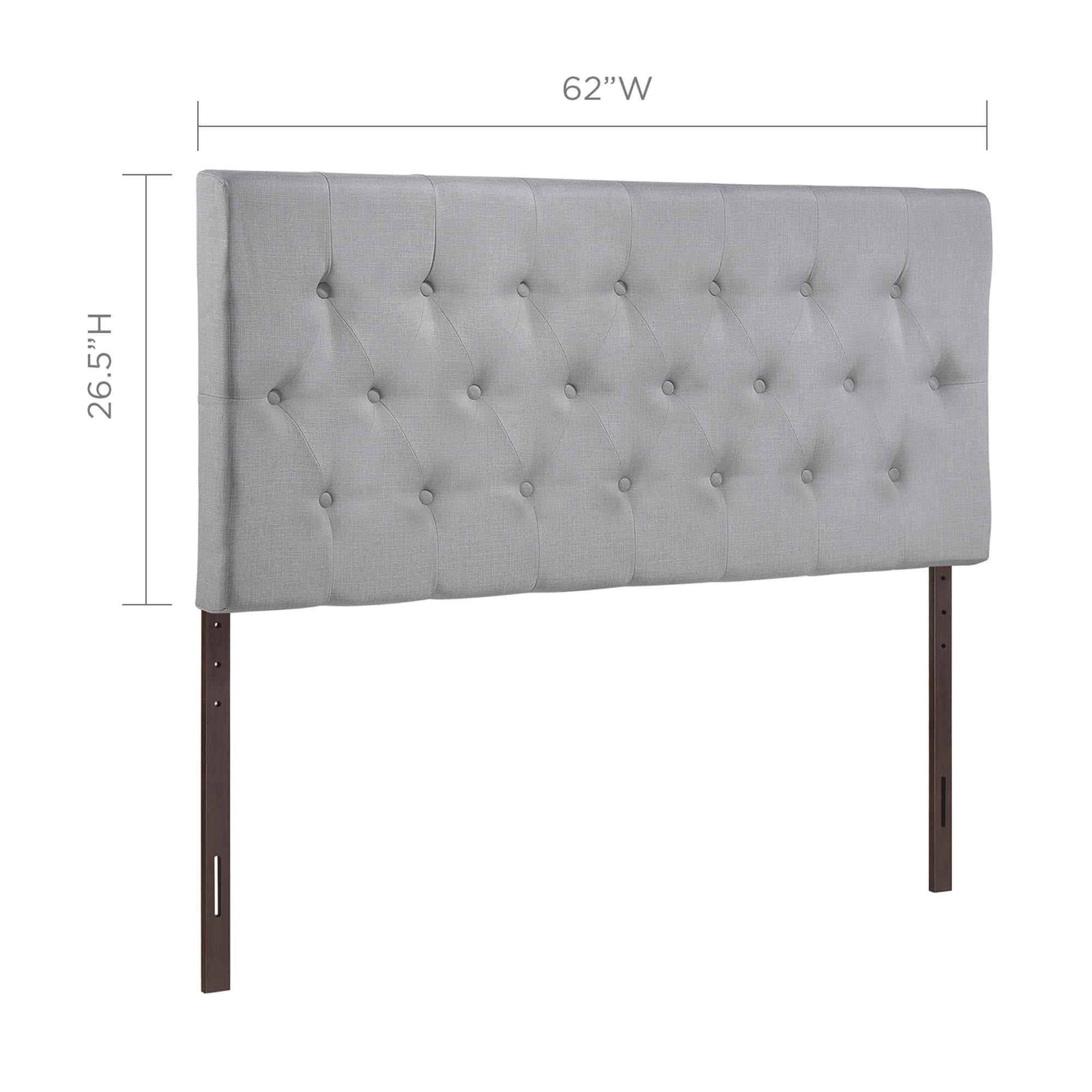 Clique Queen Upholstered Fabric Headboard