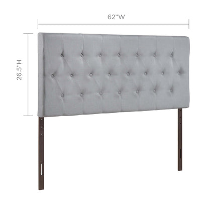 Clique Queen Upholstered Fabric Headboard