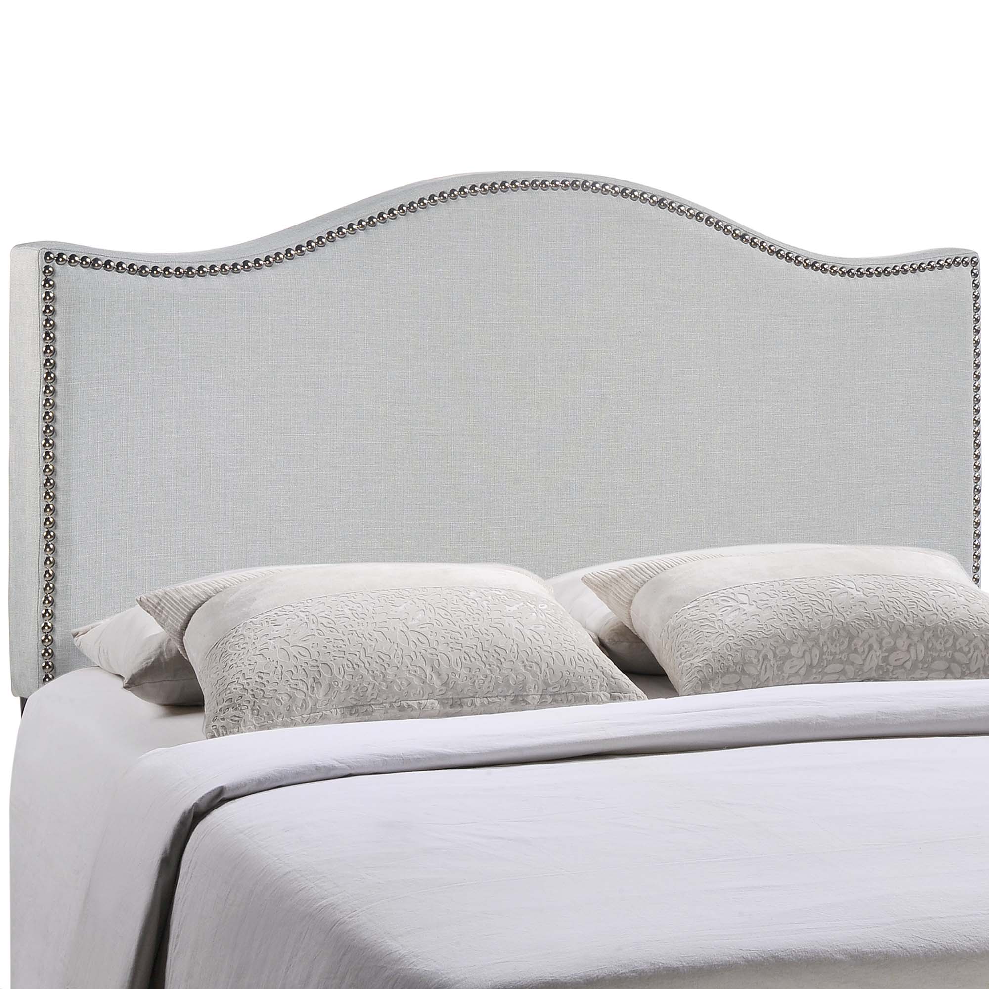 Curl King Nailhead Upholstered Headboard