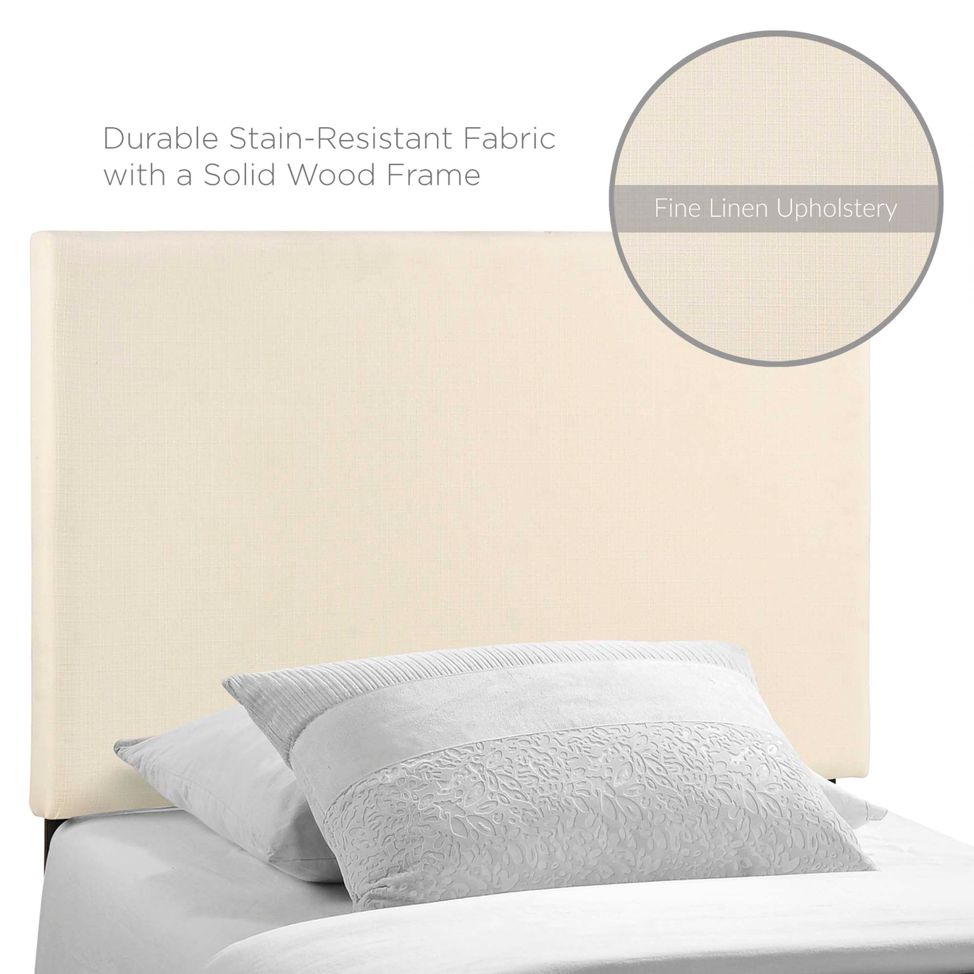 Region Twin Upholstered Fabric Headboard