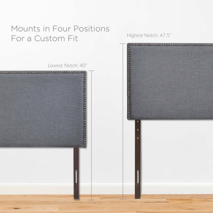 Region Nailhead Queen Upholstered Headboard