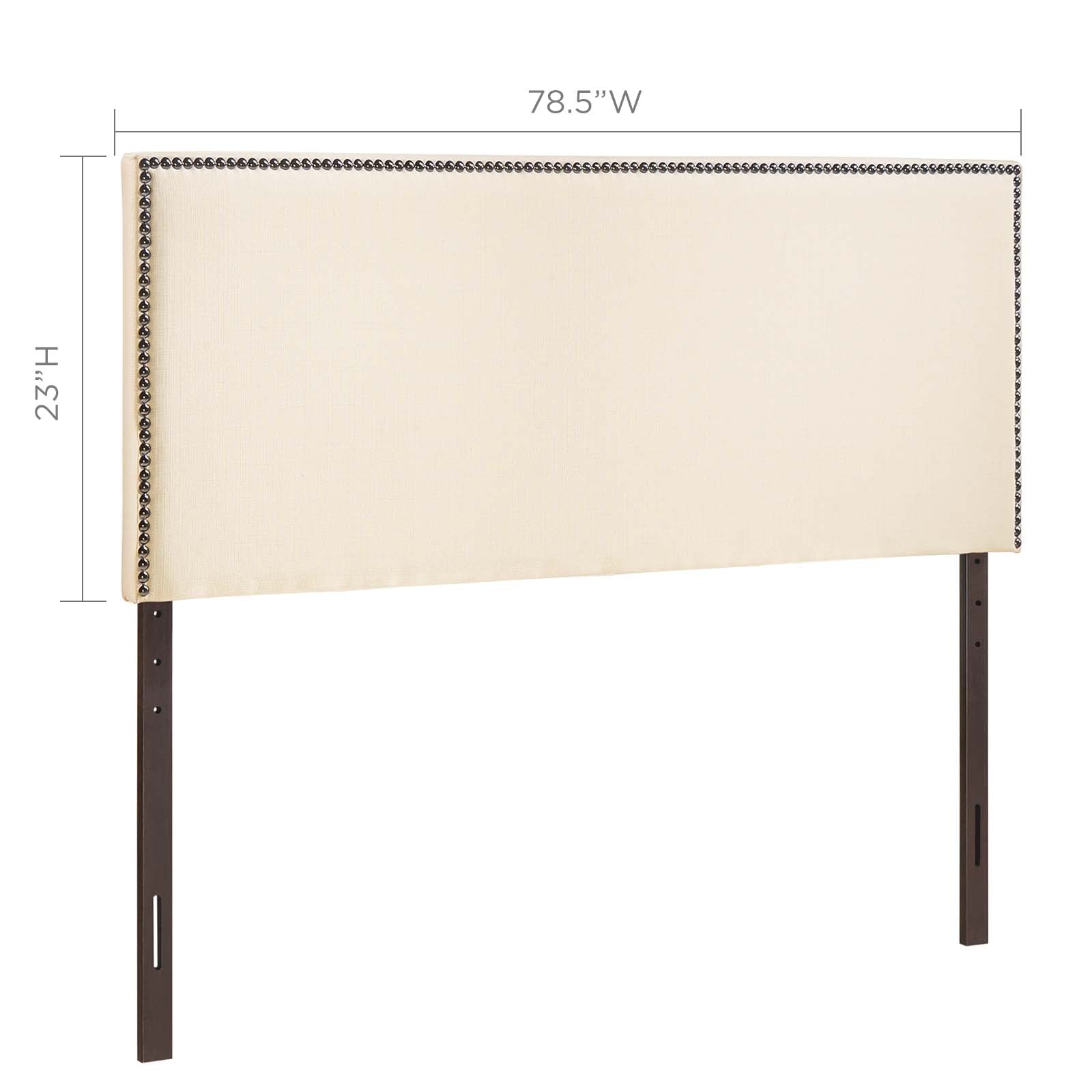 Region Nailhead King Upholstered Headboard