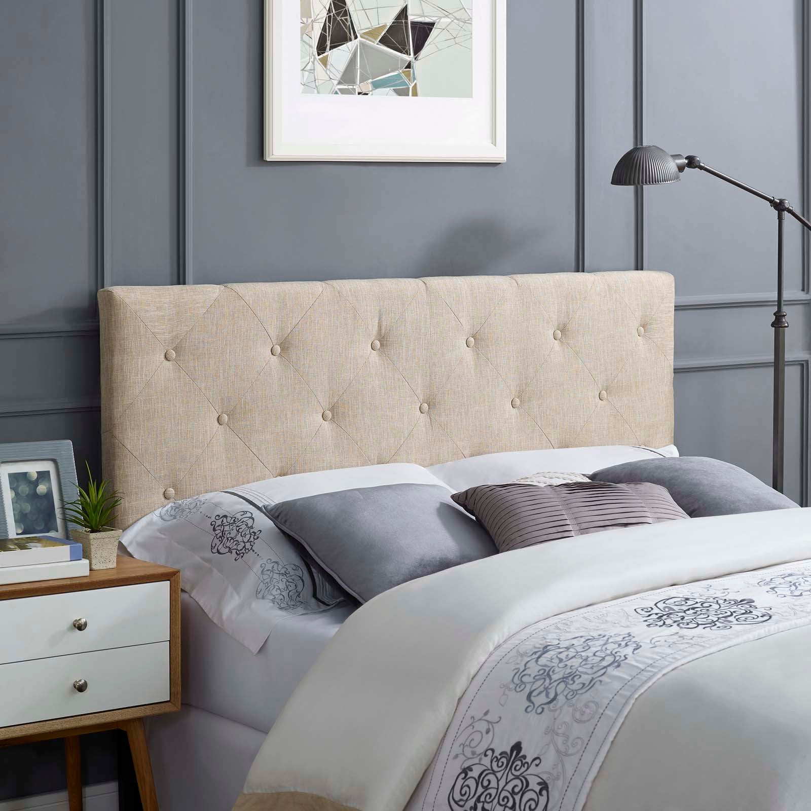 Terisa Full Upholstered Fabric Headboard