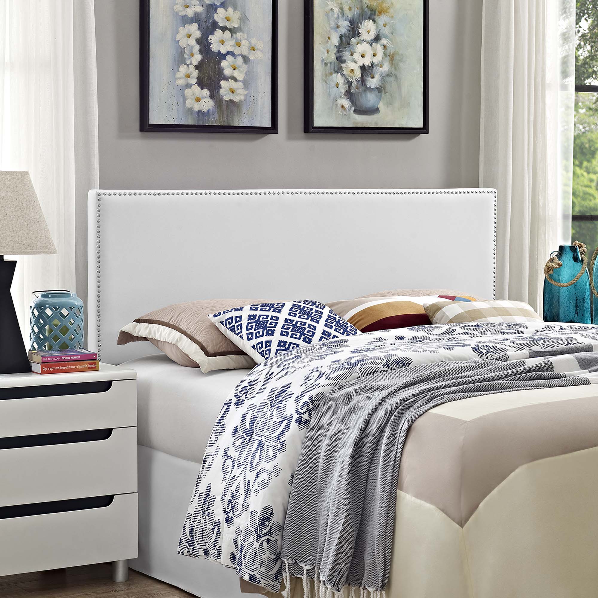 Phoebe Queen Upholstered Vinyl Headboard