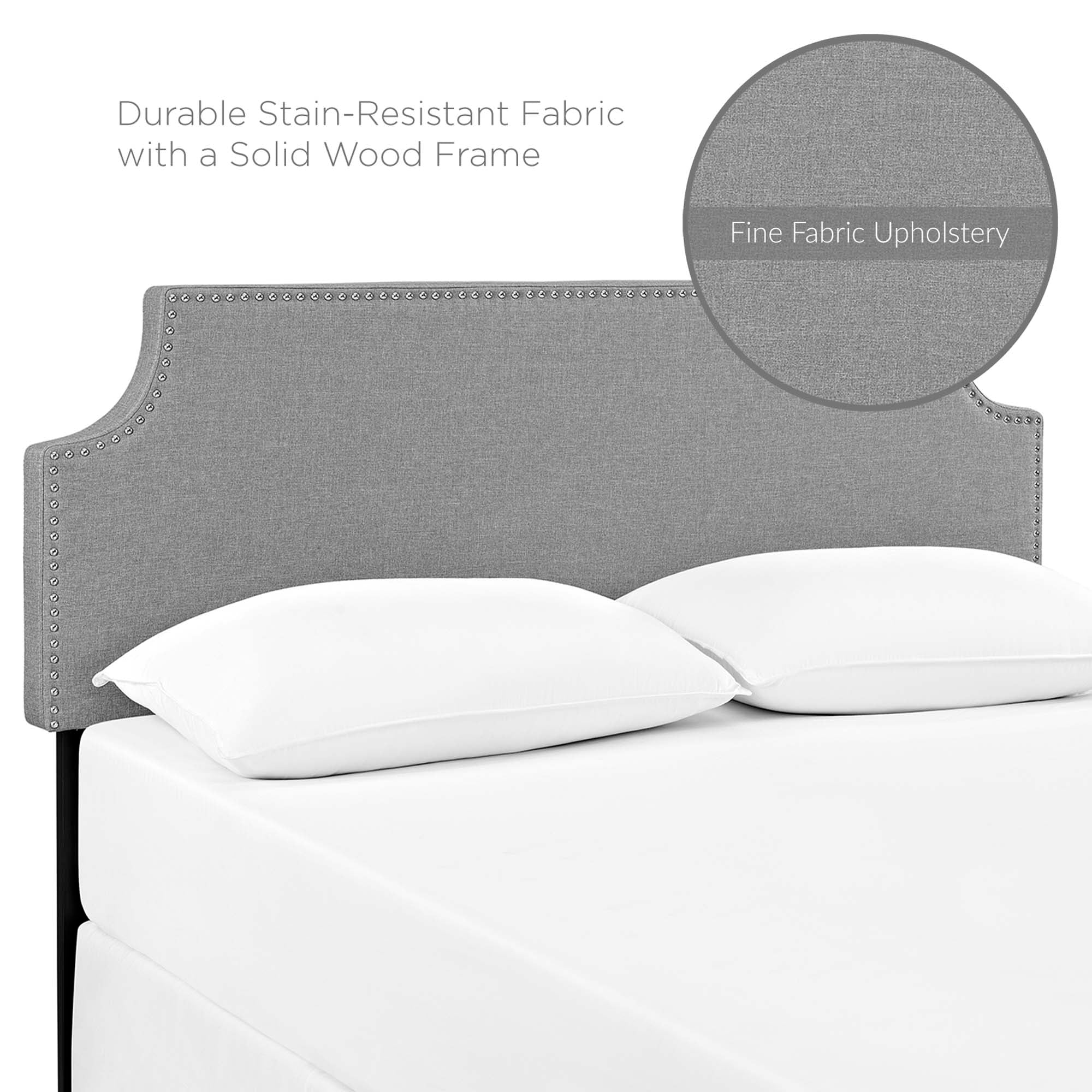 Laura Full Upholstered Fabric Headboard