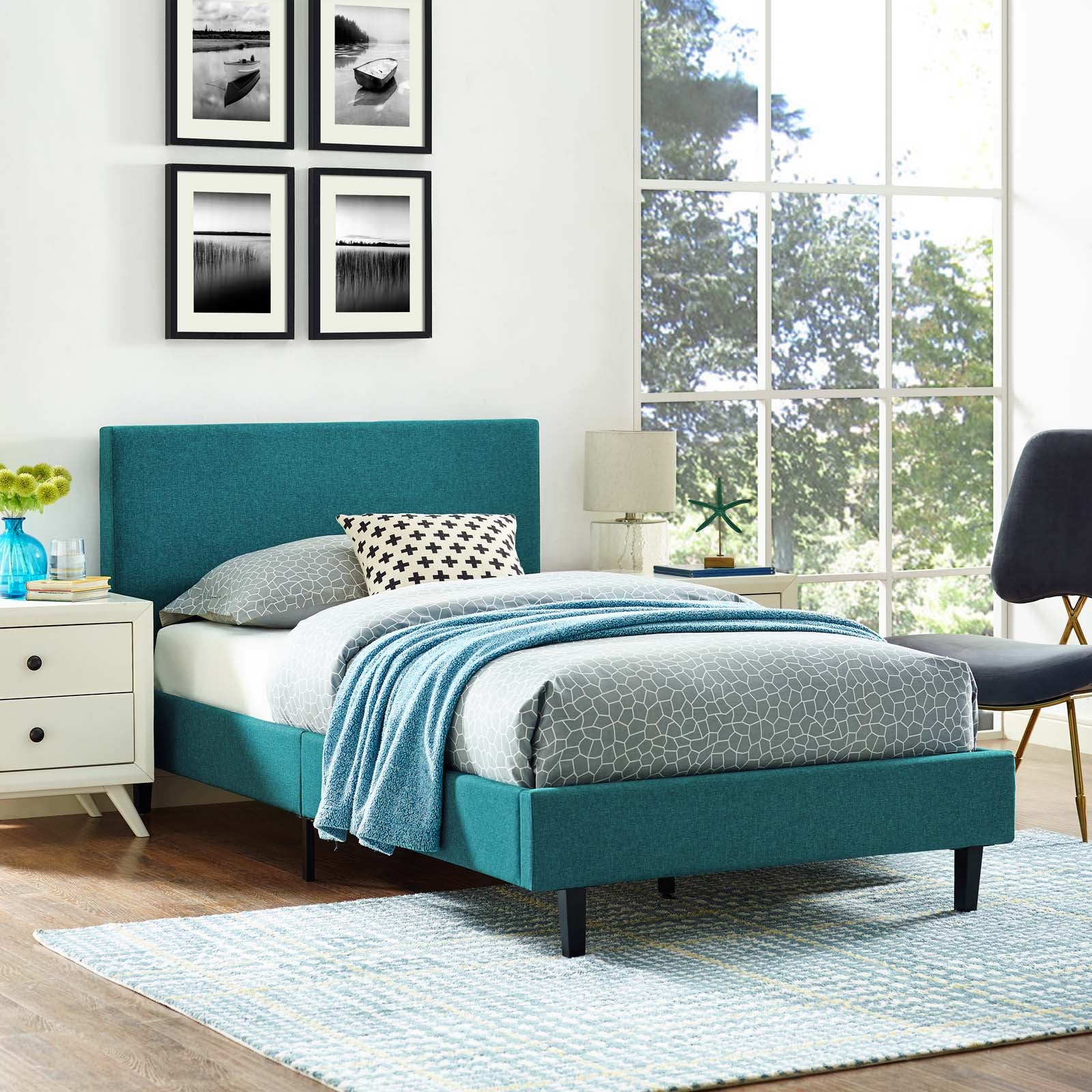 Anya Twin Fabric Bed