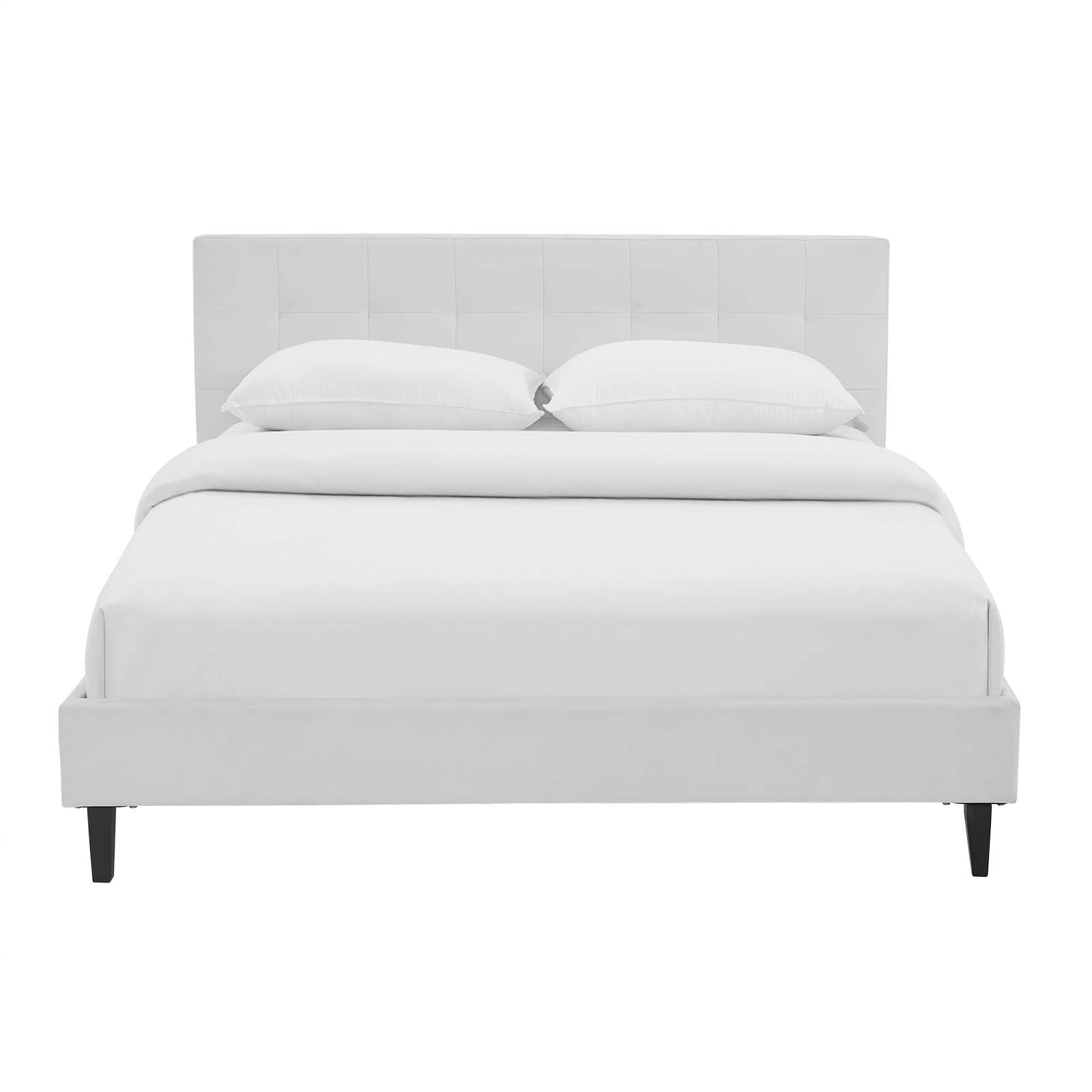 Linnea Full Faux Leather Bed