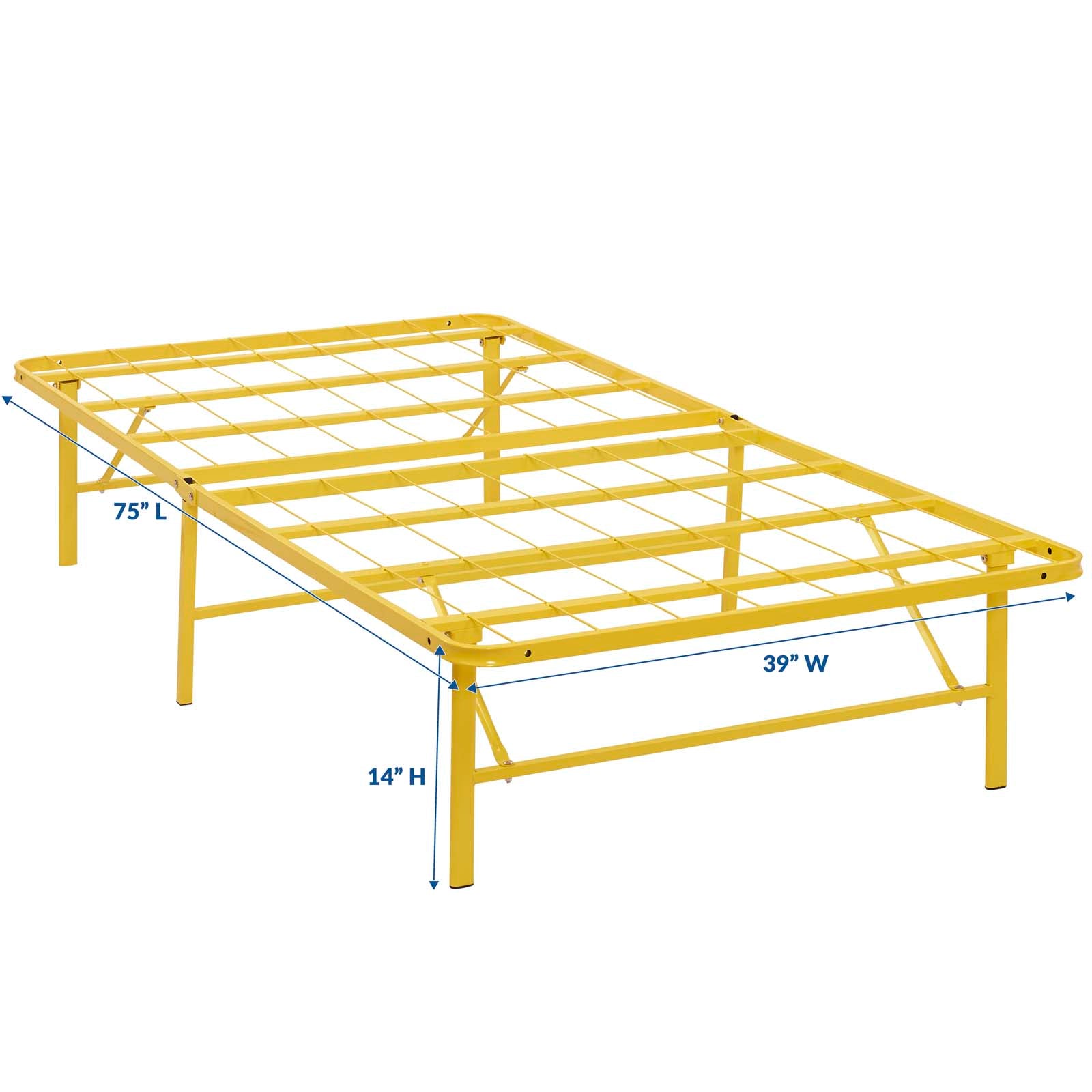 Horizon Twin Stainless Steel Bed Frame