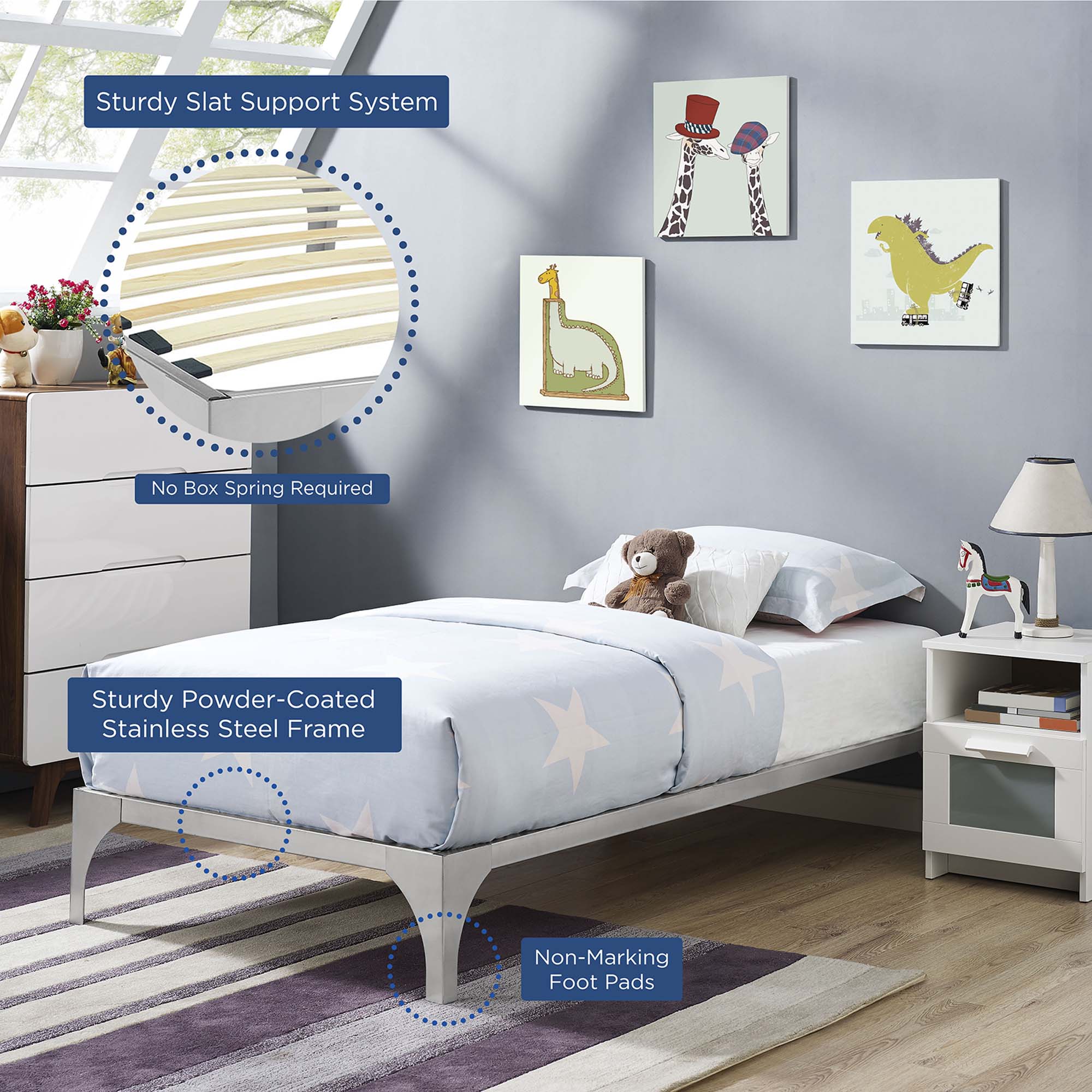 Ollie Twin Bed Frame