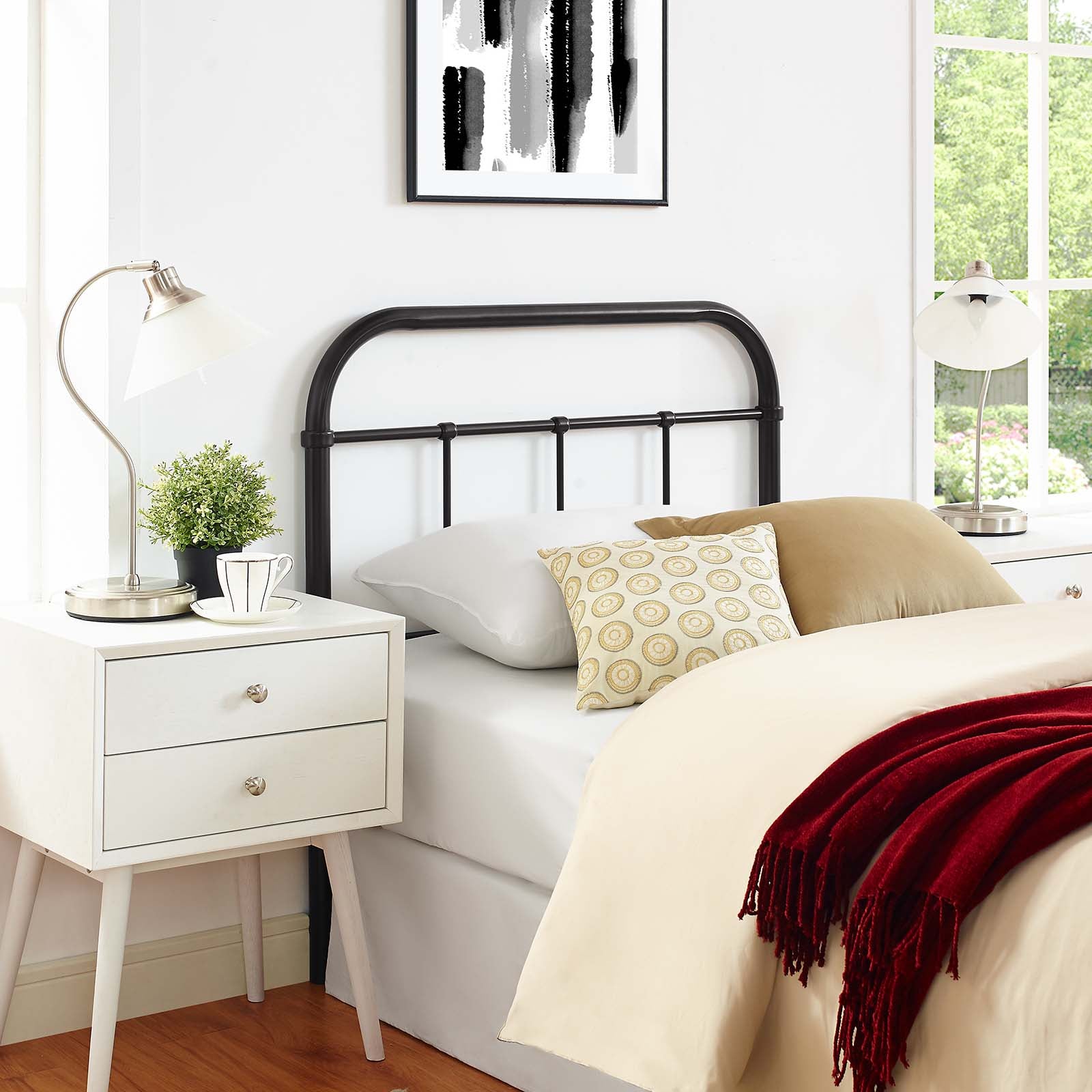 Serena Twin Steel Headboard