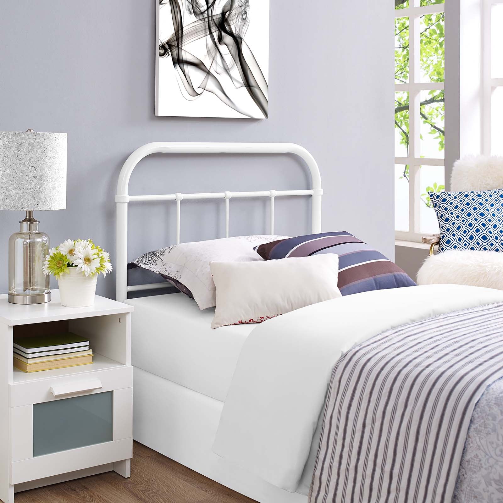 Serena Twin Steel Headboard