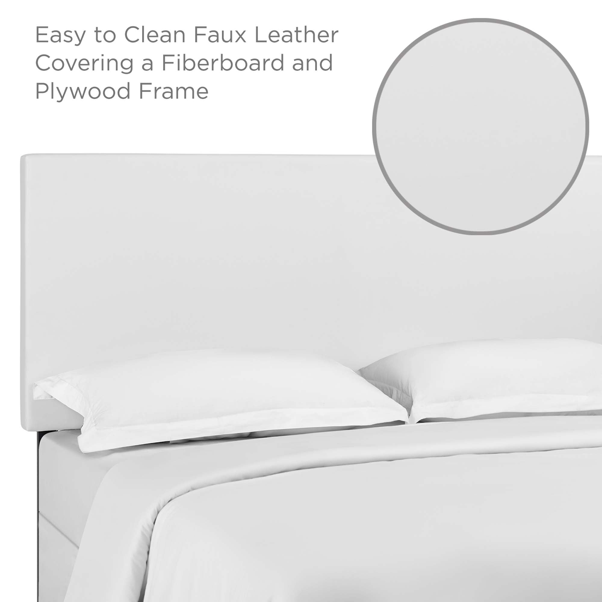 Taylor Full / Queen Upholstered Faux Leather Headboard