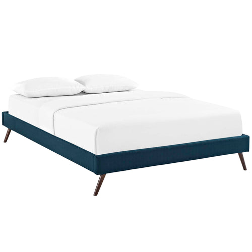 Loryn Queen Fabric Bed Frame with Round Splayed Legs