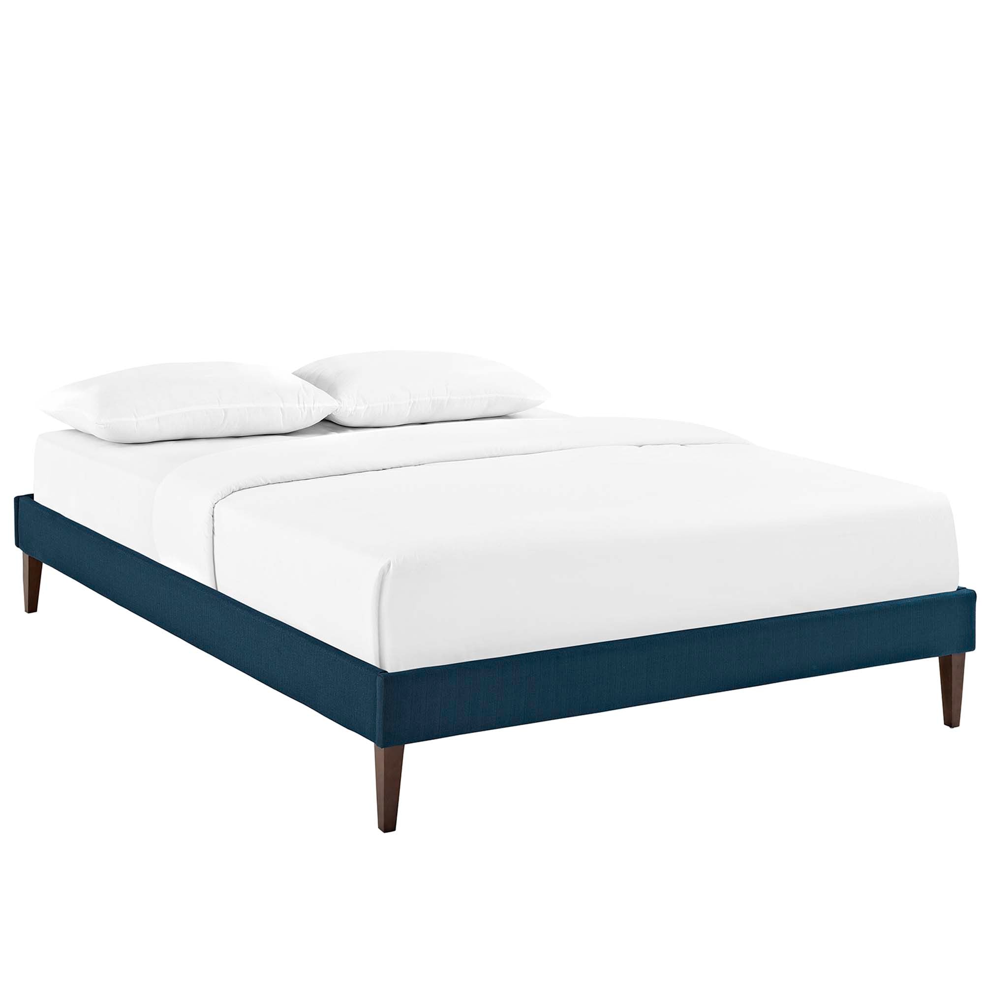 Tessie Full Fabric Bed Frame with Squared Tapered Legs