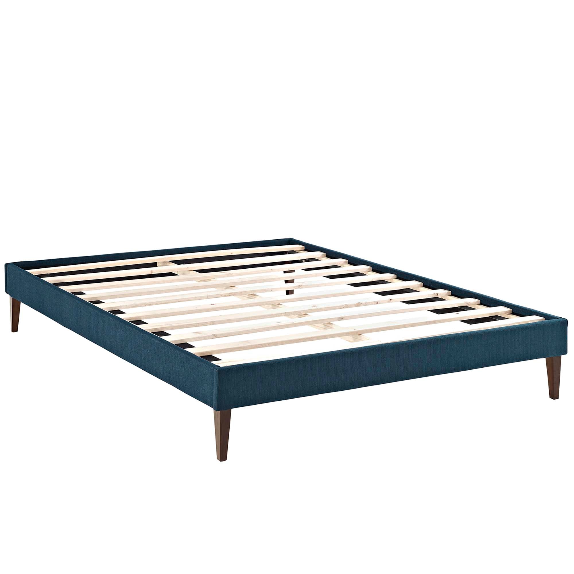 Tessie Full Fabric Bed Frame with Squared Tapered Legs